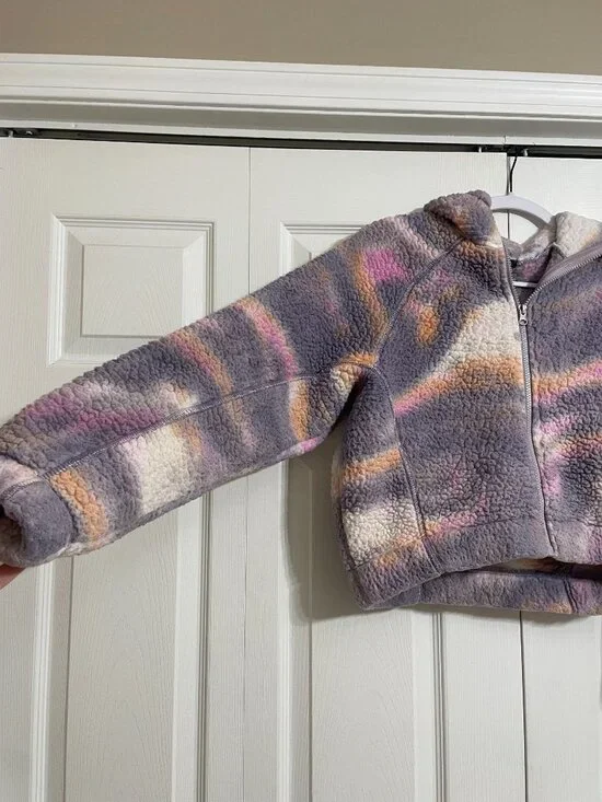 MODERN | Multi-Colored Wild Fable Sherpa Cropped Jacket - Picture 2 of 4